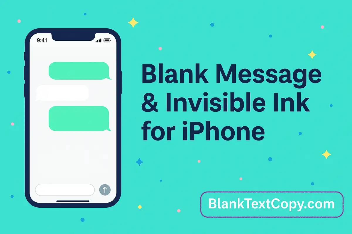Blank Message iPhone