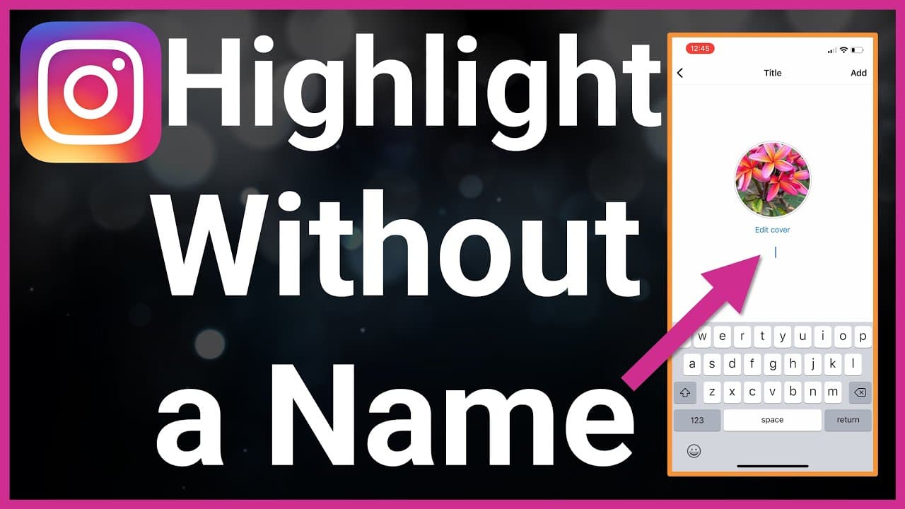 Blank Space For Instagram Highlights Without A Name