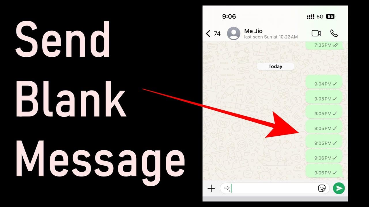 Empty Message on WhatsApp