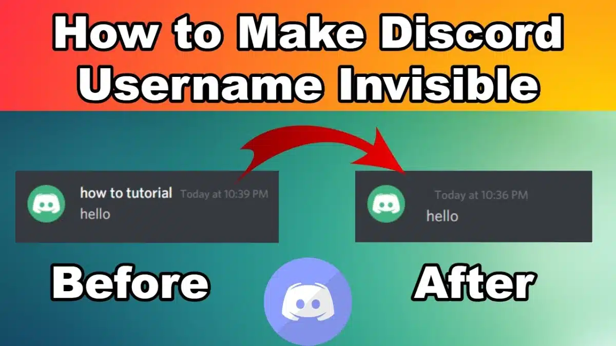 How to get invisible name in Discord