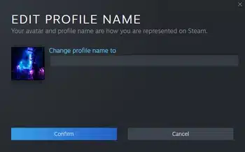 How to have a blank name on steam