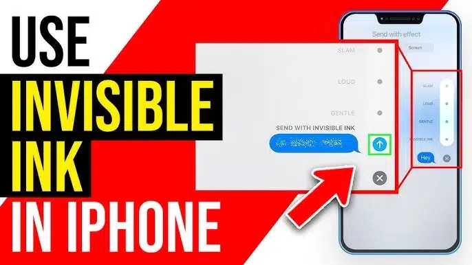 Invisible ink for iPhone