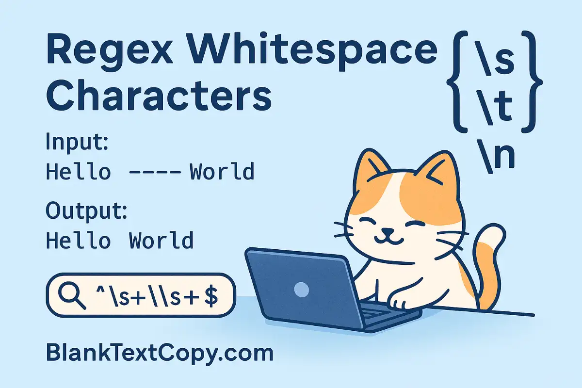 Regex Whitespace Characters