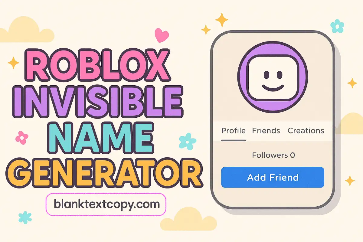 Roblox invisible name copy and paste
