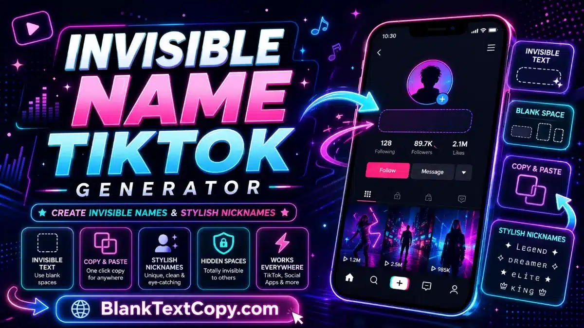 TikTok Invisible Name