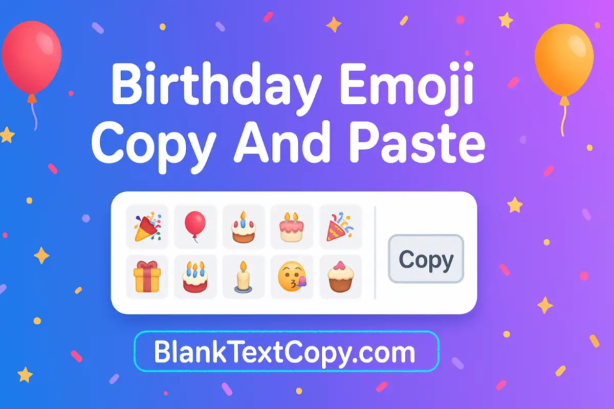 Birthday Emoji Copy And Paste