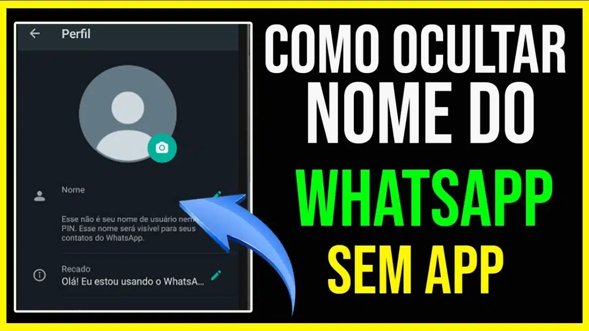 Caractere invisível no WhatsApp