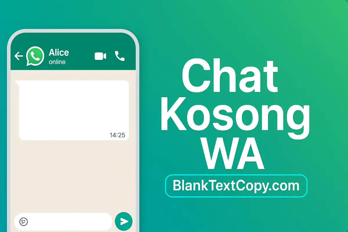 Chat Kosong WA Copy