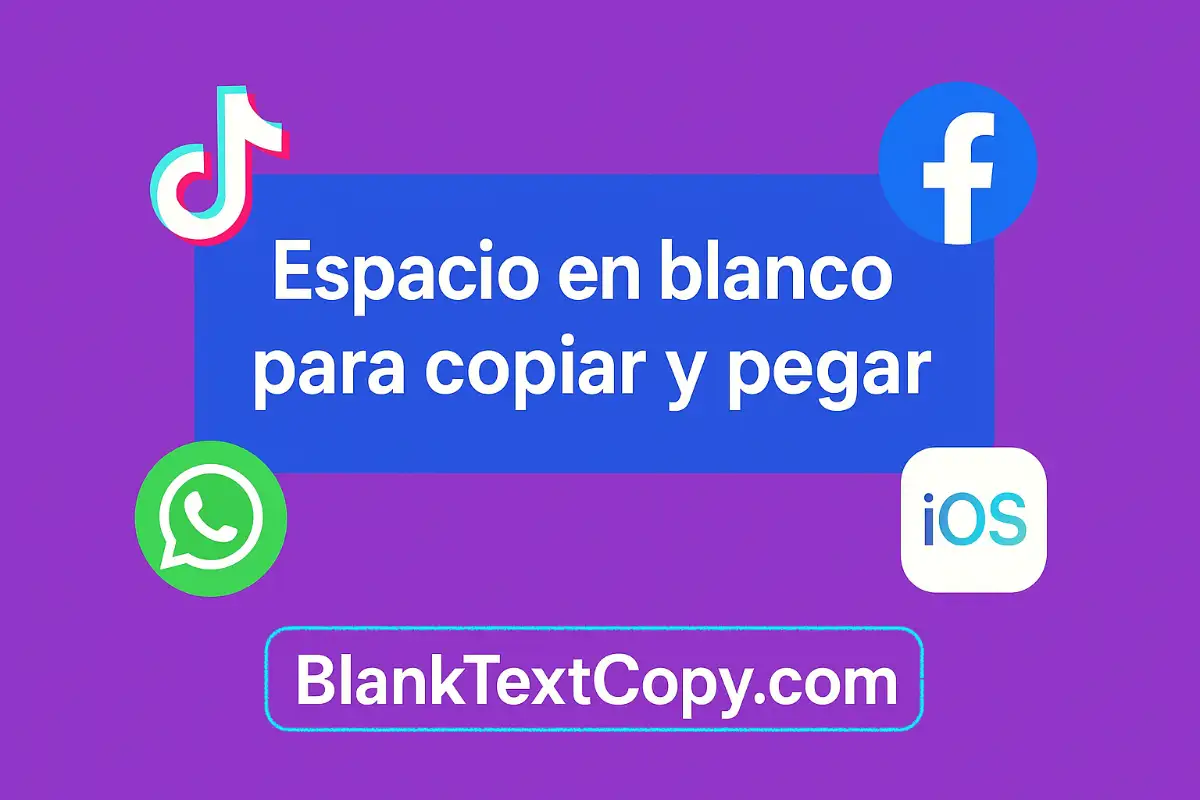 Espacio en blanco para TikTok