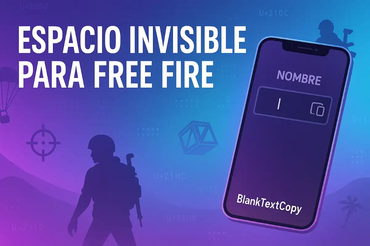 Espacio invisible para Free Fire