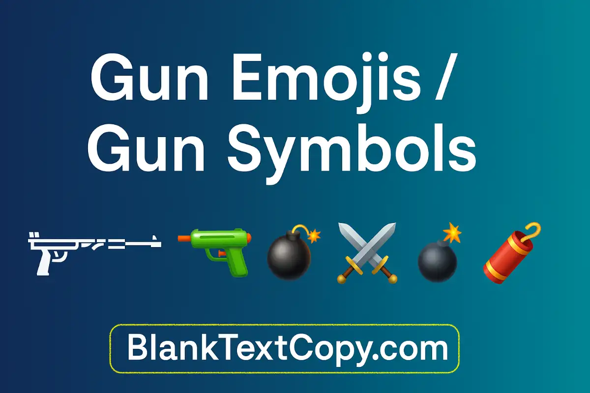 Gun Emoji