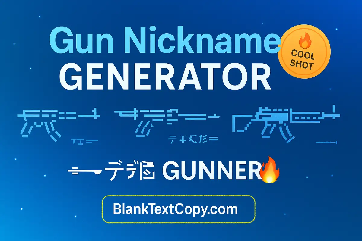 Gun Nickname Generator