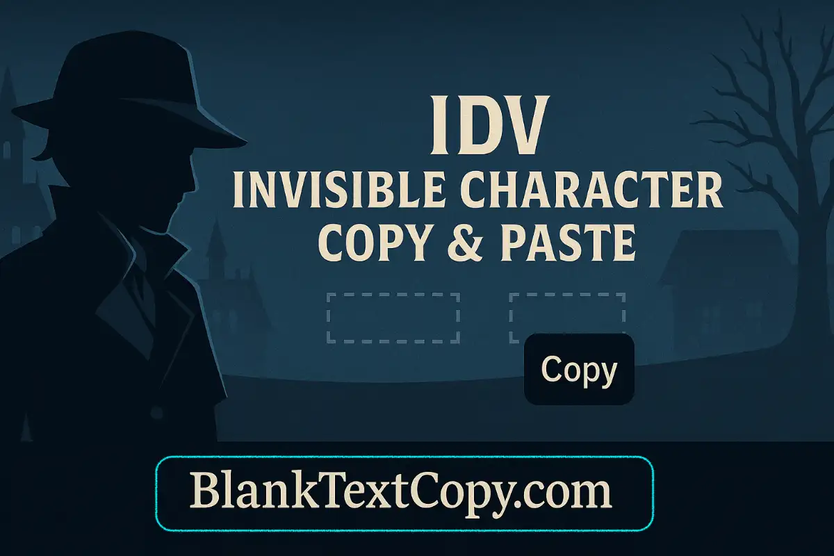 IDV Invisible Character