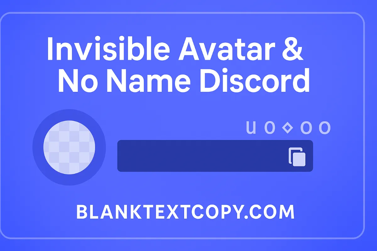 Invisible Avatar Discord - No Name
