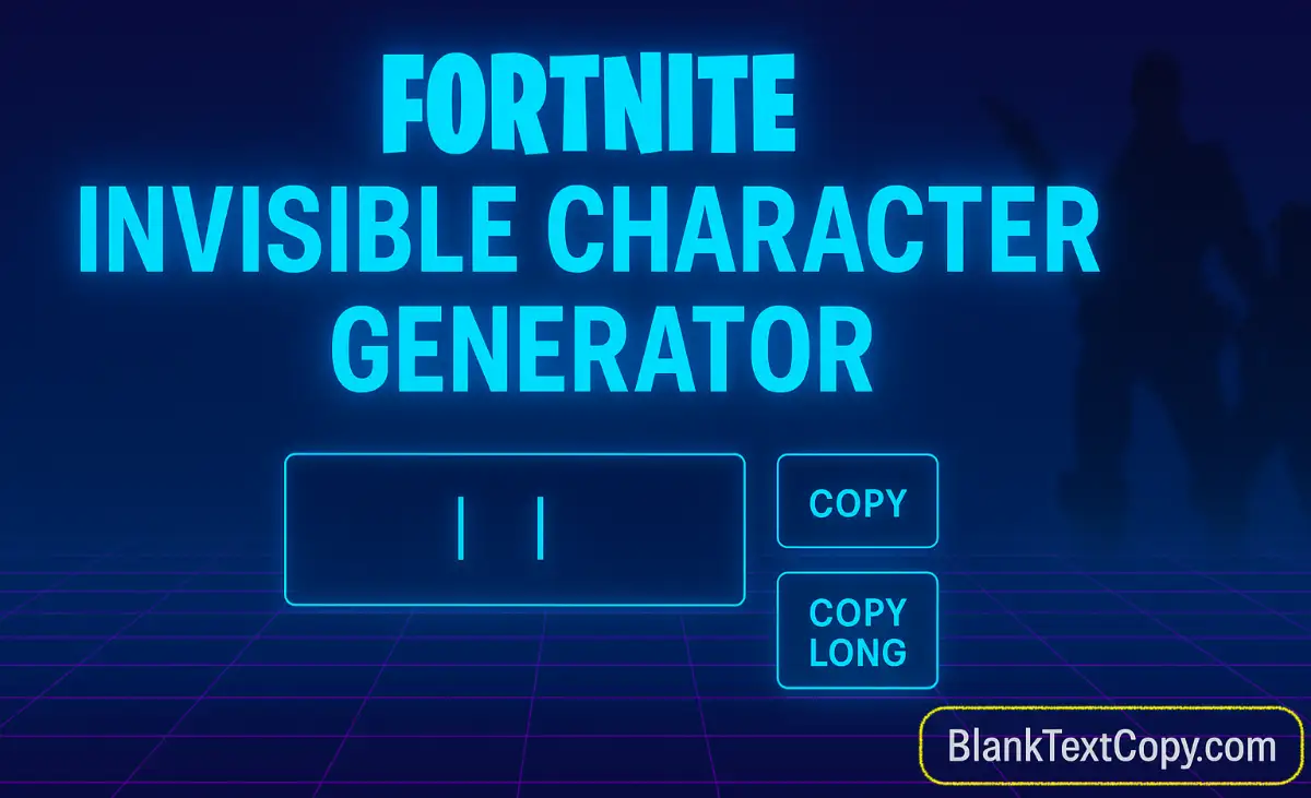 Invisible Character Fortnite