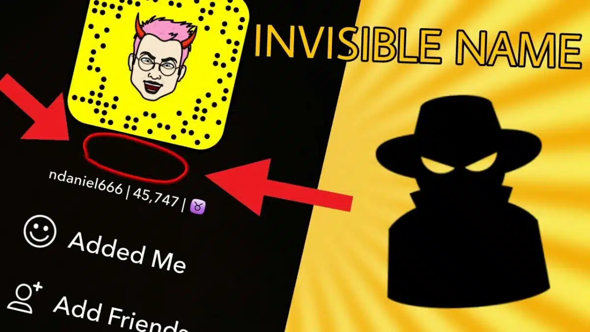 Invisible Snapchat name
