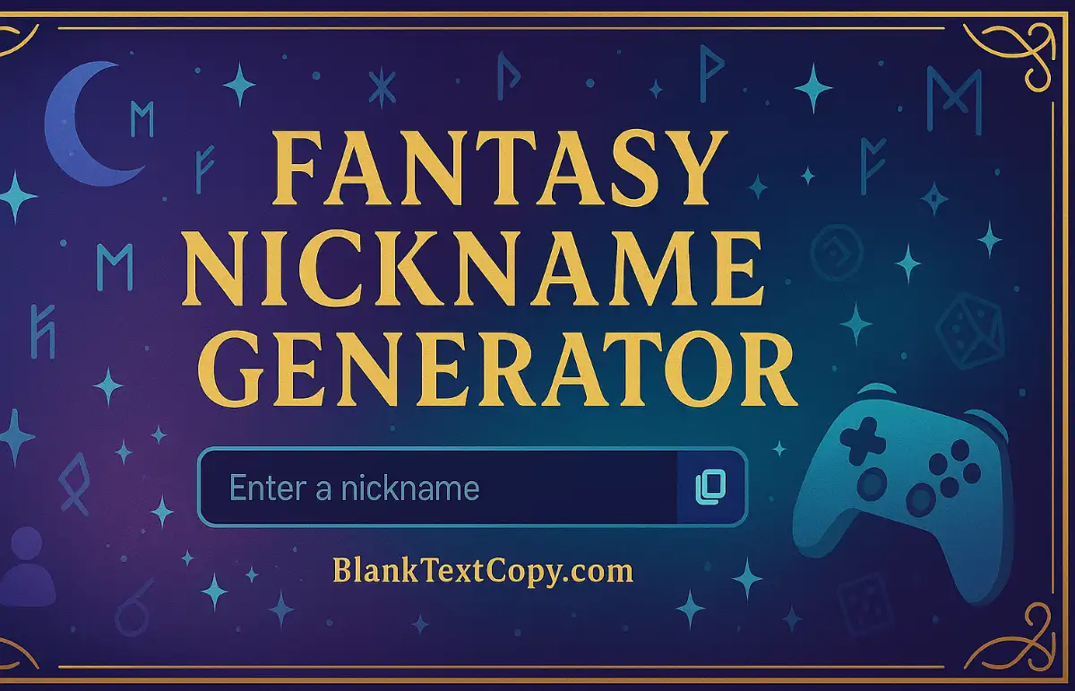 Nickname Generator