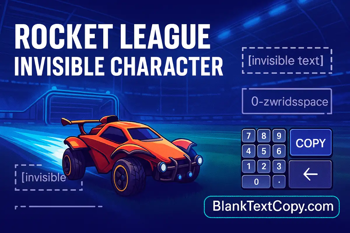 Rocket League Invisible Character