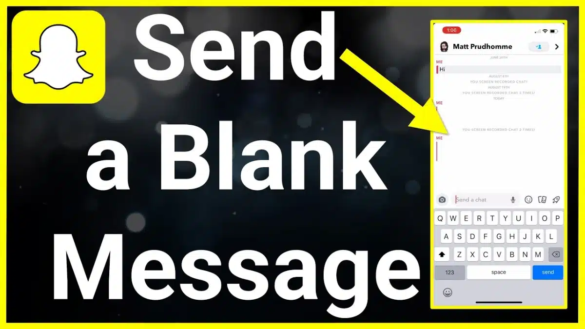 Snapchat Blank Message