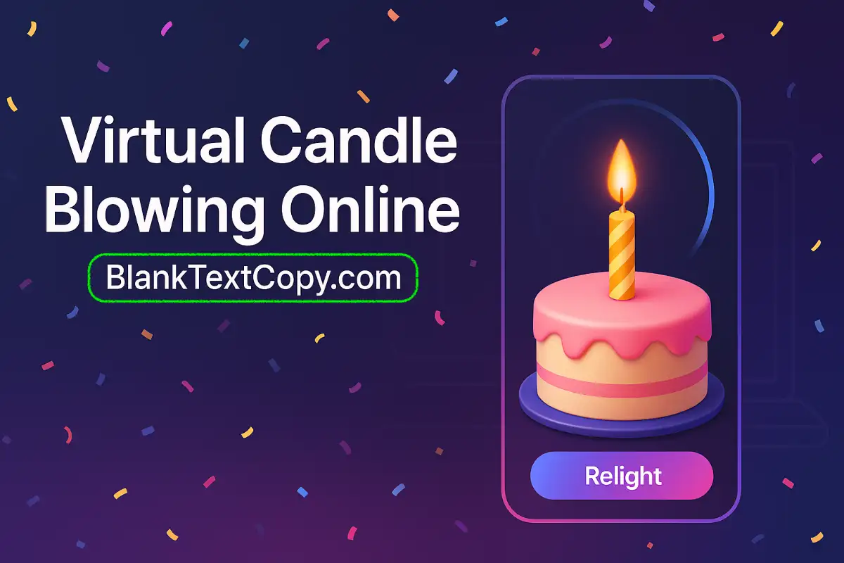 Virtual Candle Blowing Online