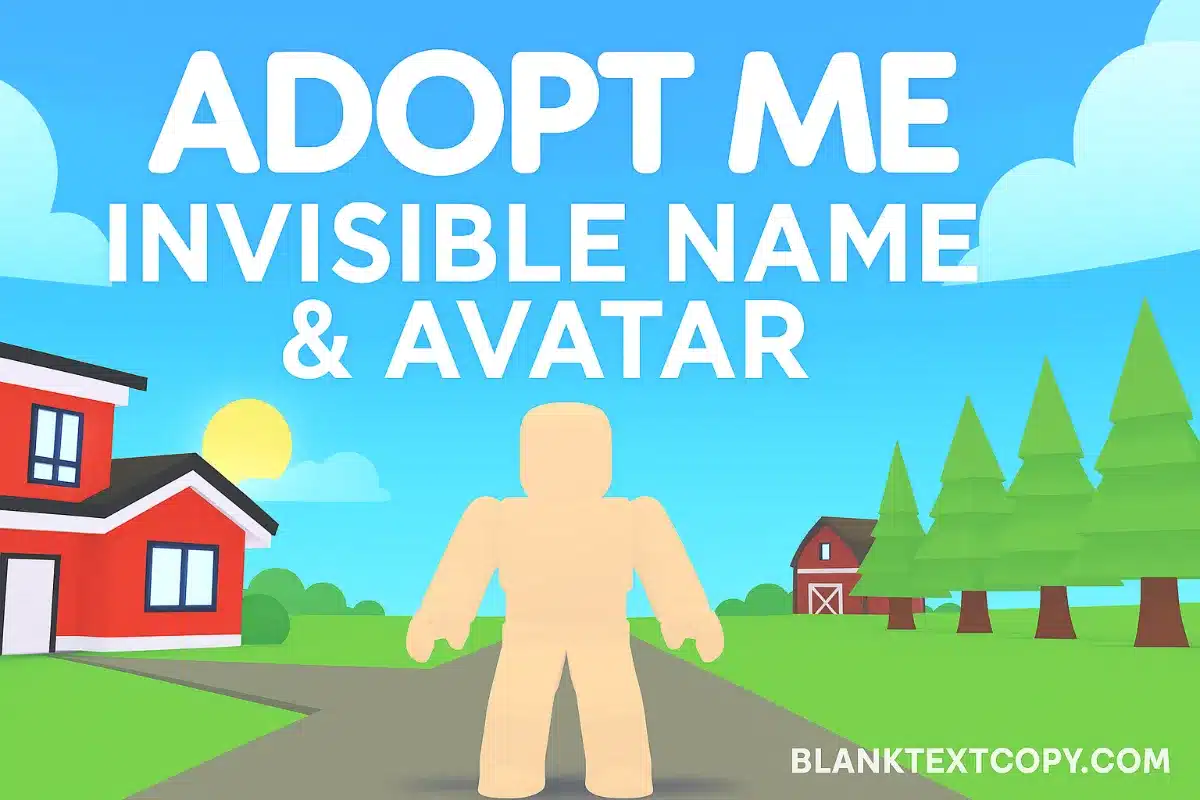Adopt Me Invisible Name & Avatar