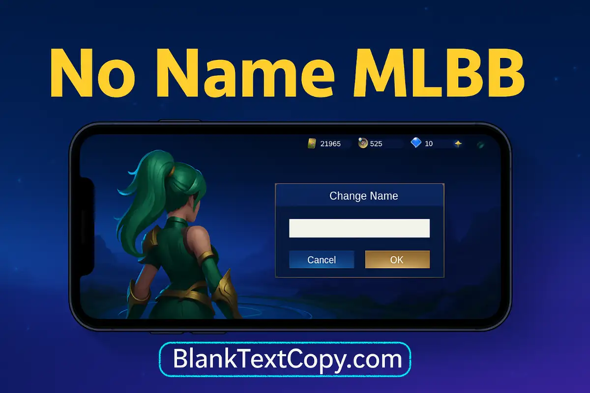 Blank name copy and paste ML