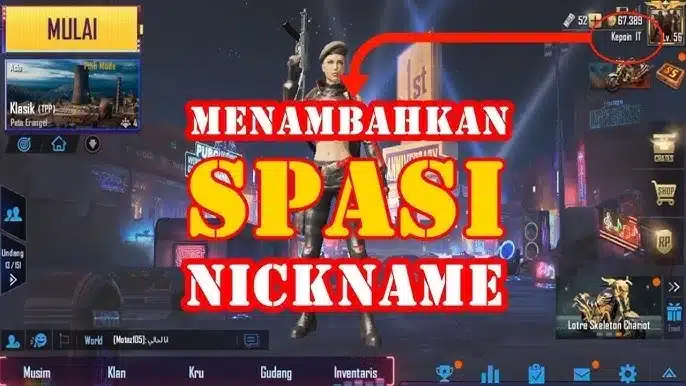 Cara Membuat Nama PUBG Spasi