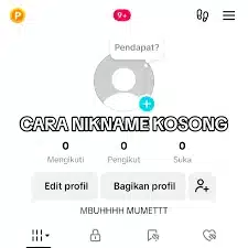 Cara buat nama Tiktok kosong