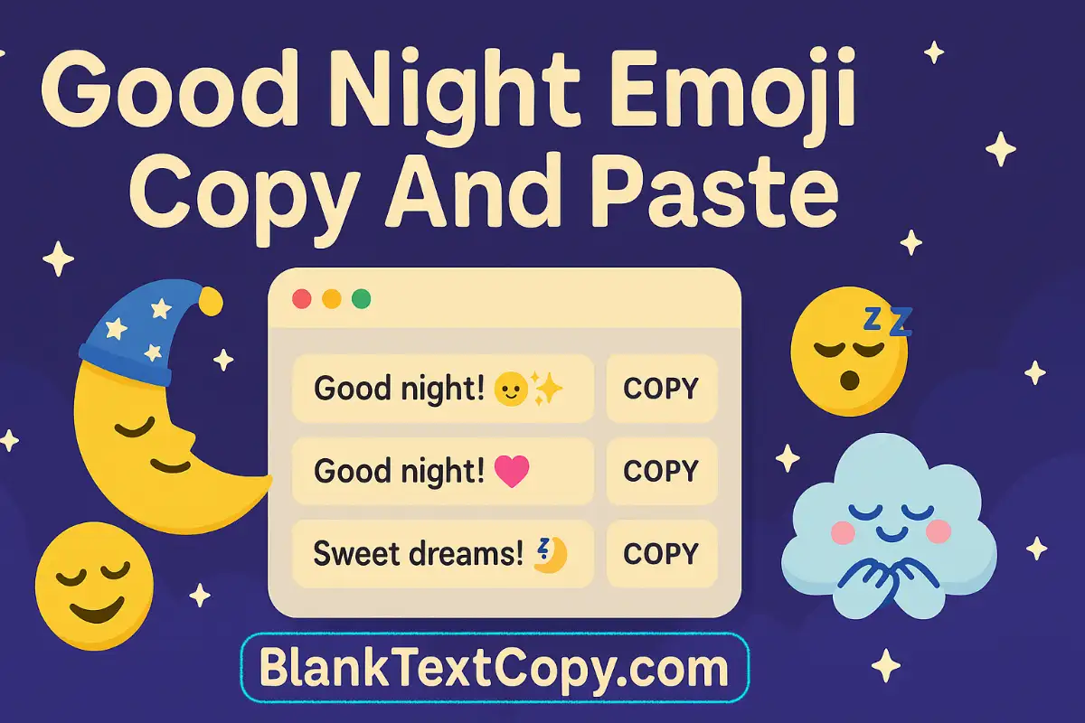 Good Night Copy And Paste