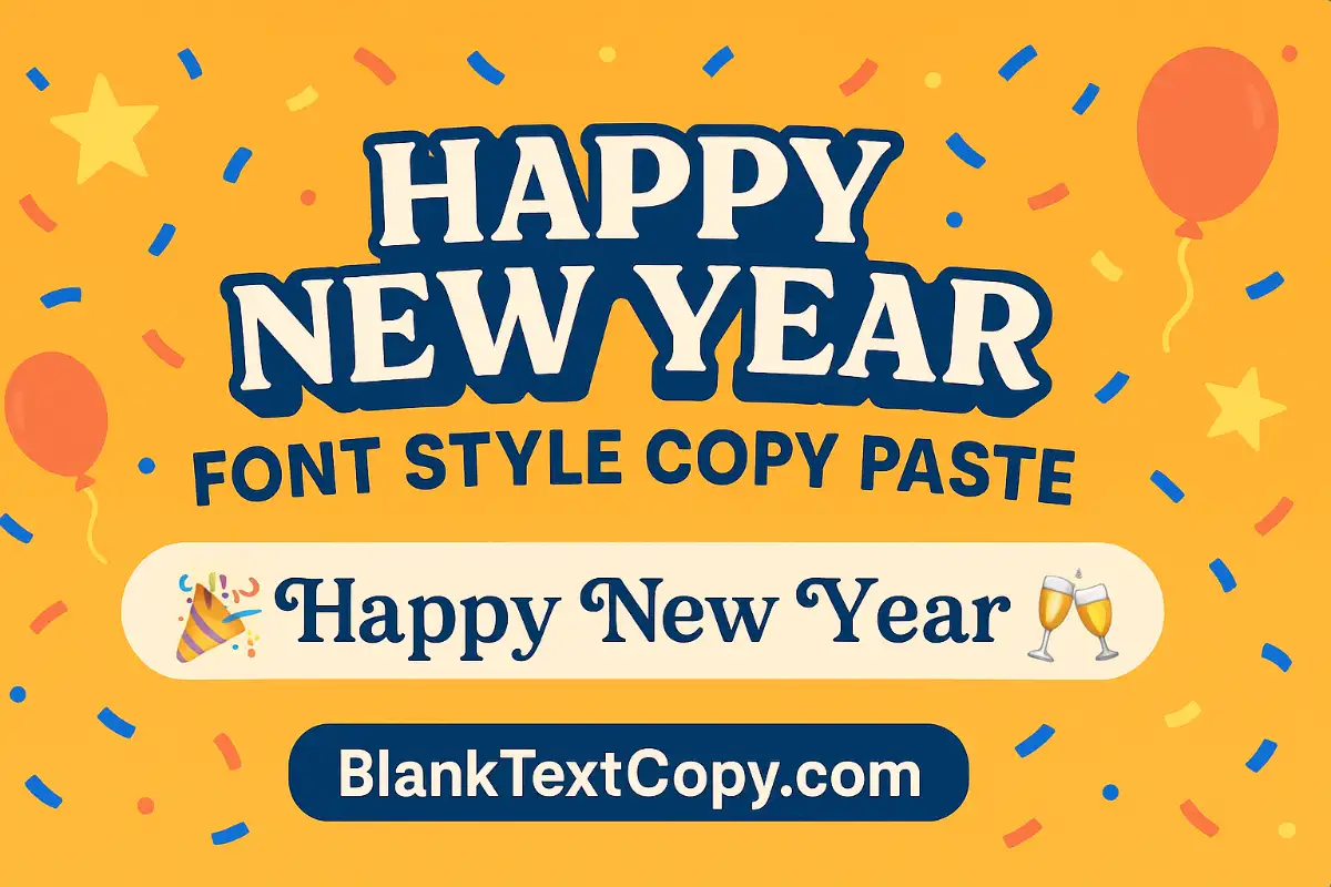 Happy New Year Font Style