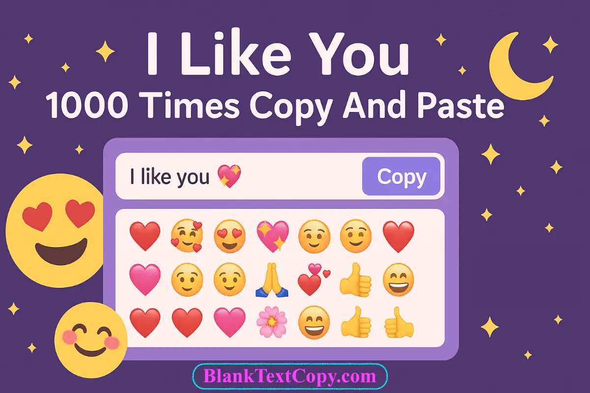 I Like You Copy And Paste