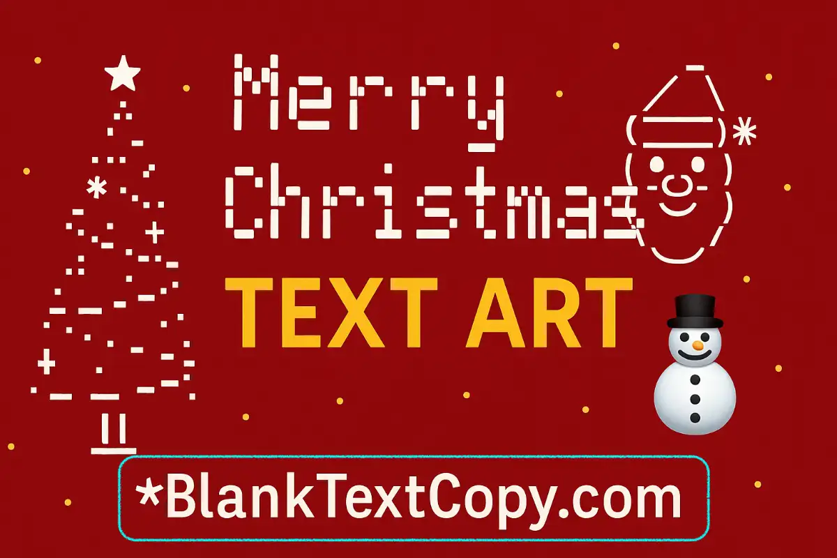 Merry Xmas Text Art