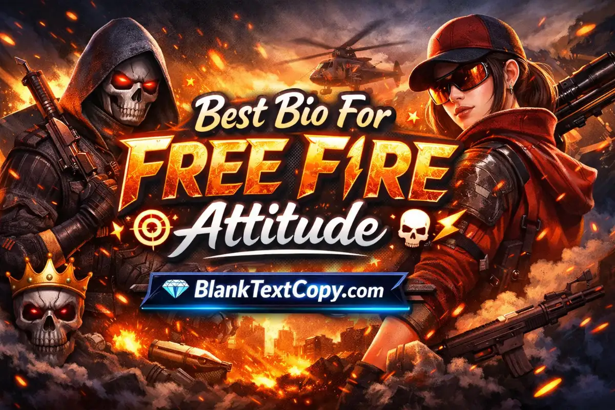 Bio For Free Fire Attitude