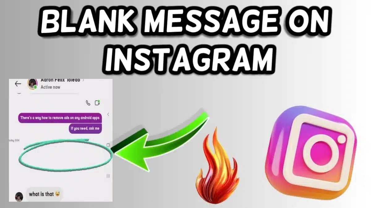Blank message Instagram