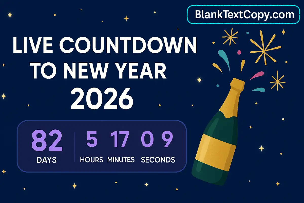 Countdown Clock To The New Year