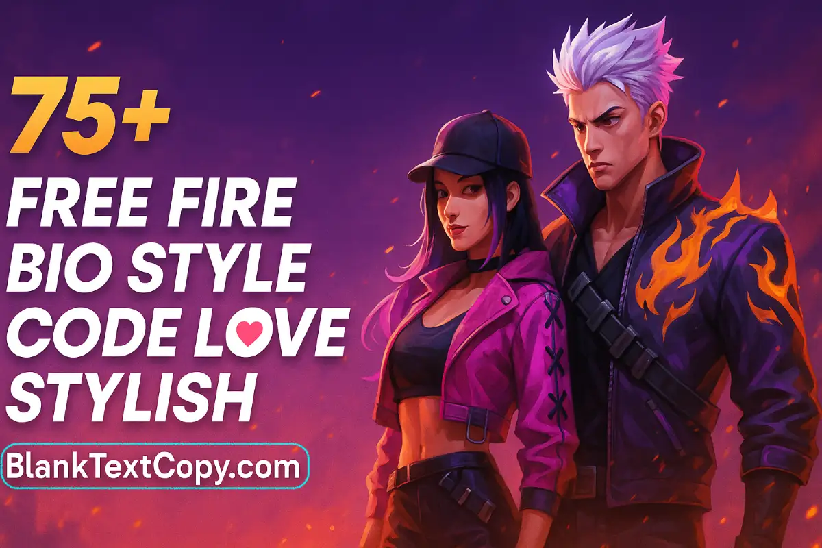 Free Fire Bio Style Code Love