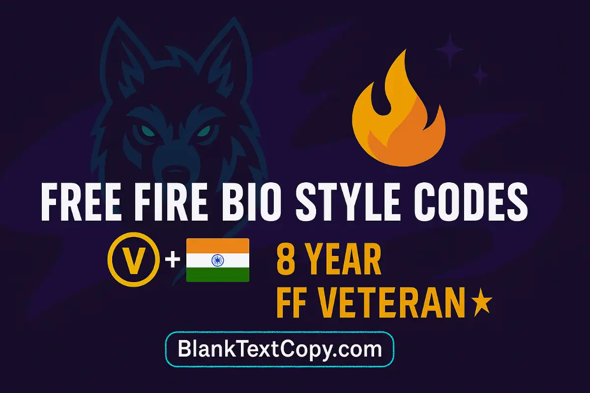 Free Fire Bio Style Code V Badge