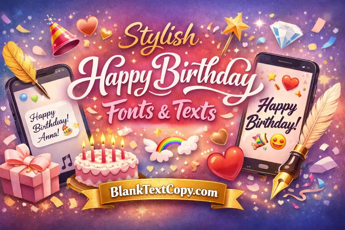 Happy Birthday Fonts Calligraph