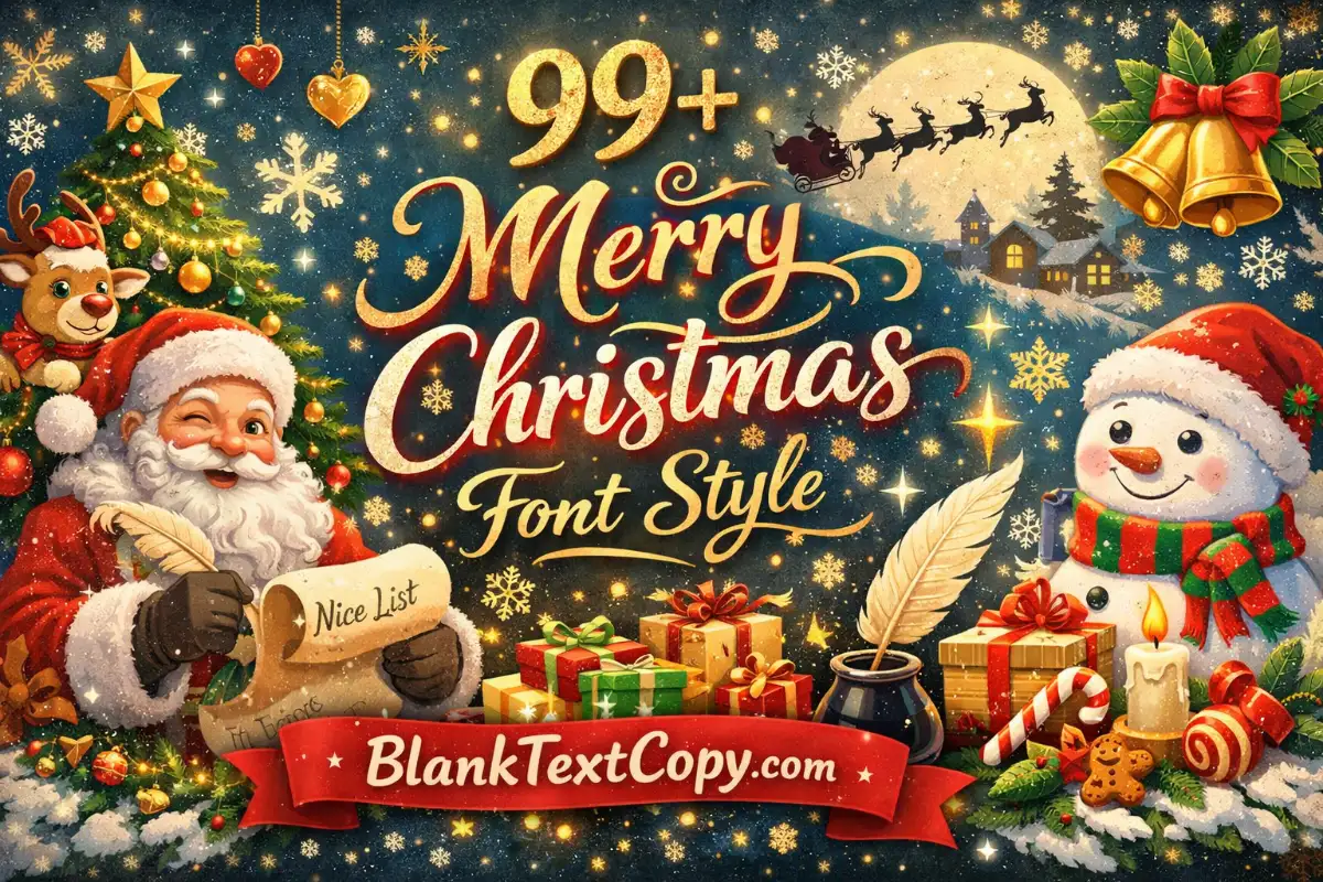 Merry Christmas Font Style