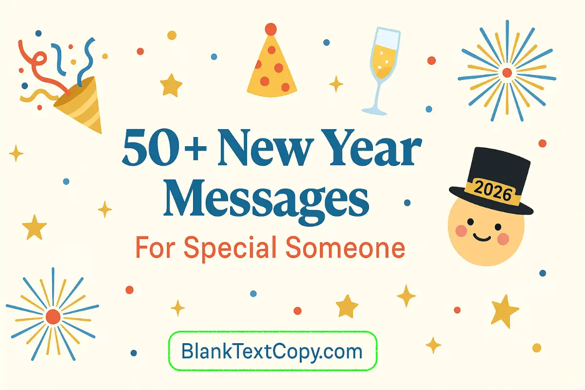 New Year Messages For Special Someone