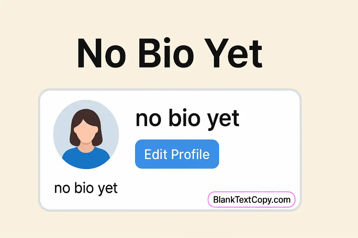 No Bio Yet
