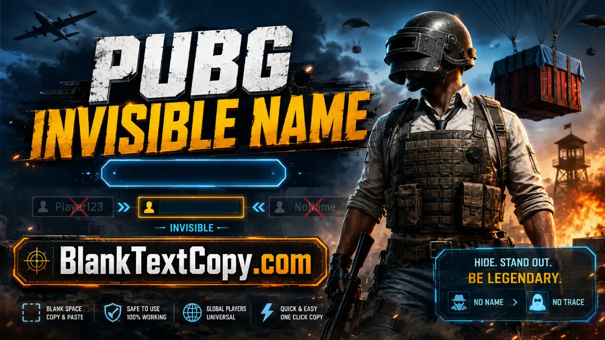 PUBG Invisible Name
