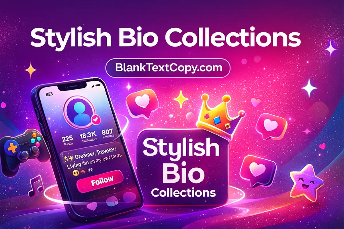 Stylish Bio Copy And Paste