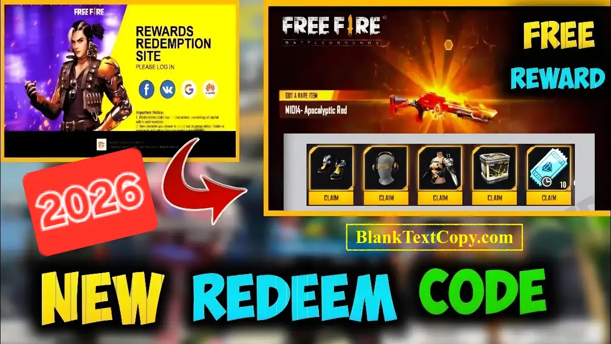 Free Fire Redeem Codes