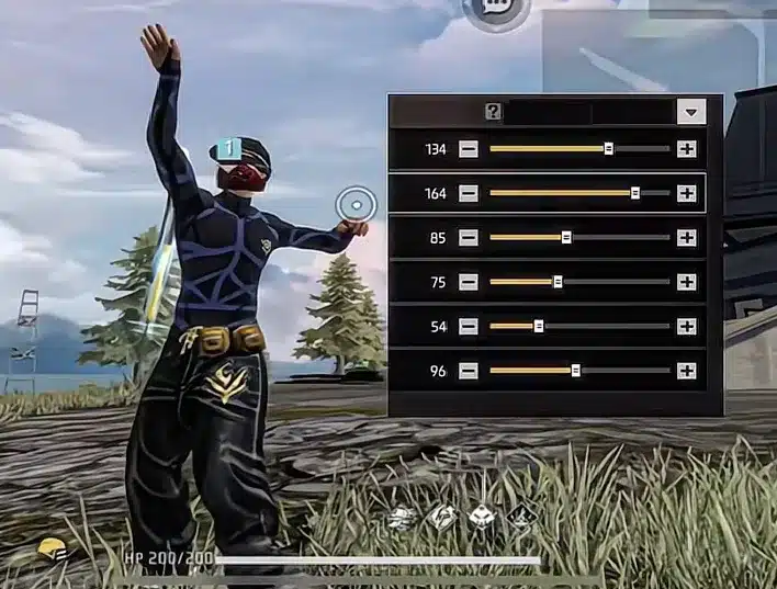 Best headshot sensitivity in Free Fire