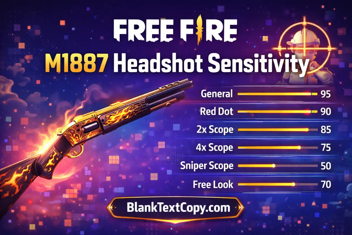 Free Fire M1887 Headshot Sensitivity
