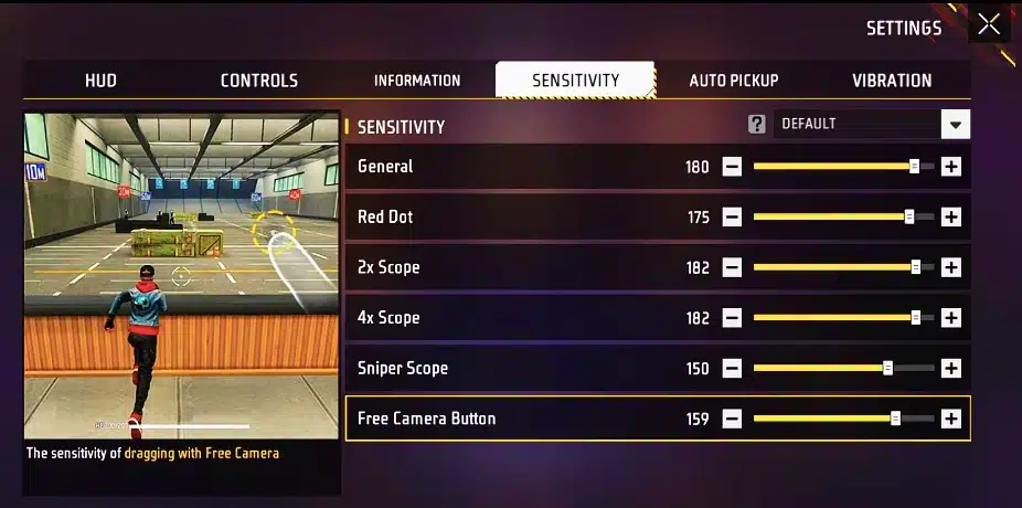Free Fire M1887 headshot sensitivity 2026