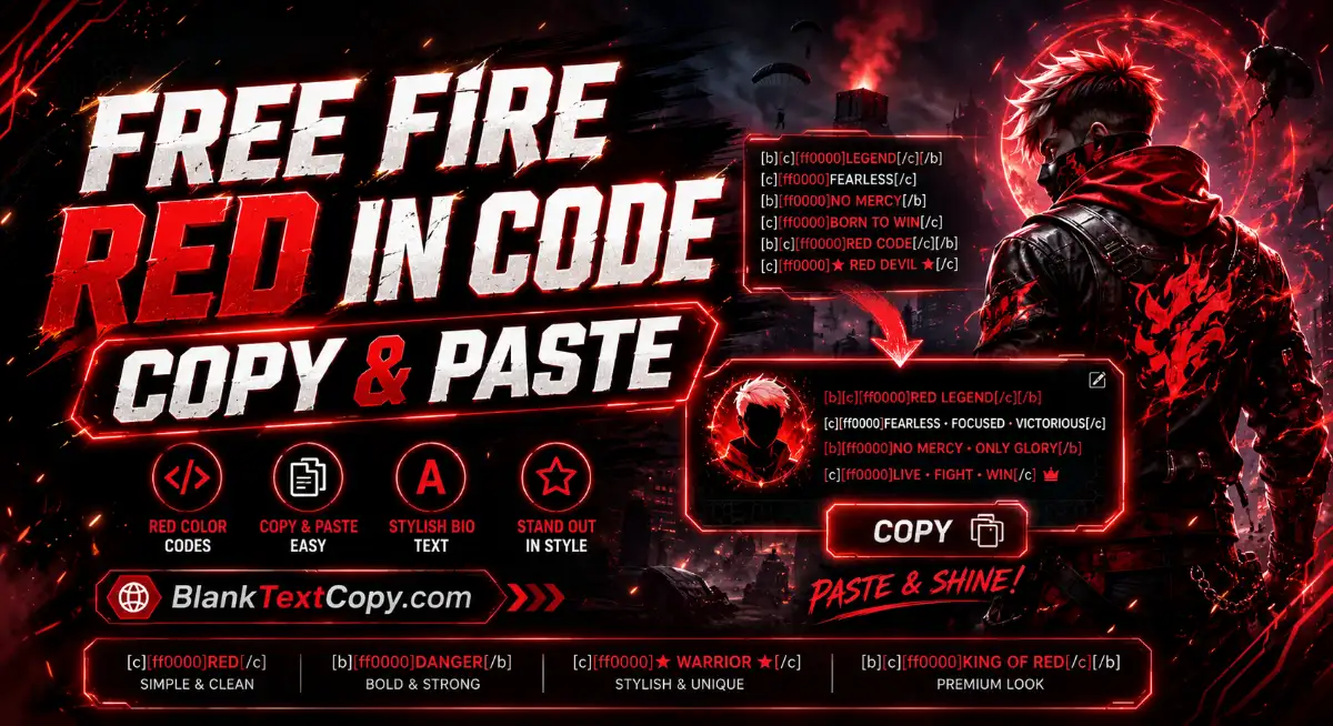 Free Fire Red In Code