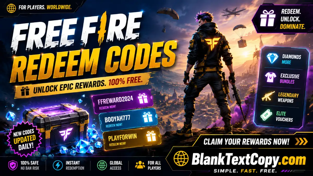 Free Fire Redeem Codes